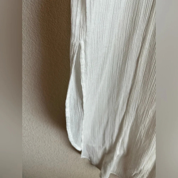 Soft Surroundings Button Down Midi Shirtdress Coverup - Picture 7 of 10